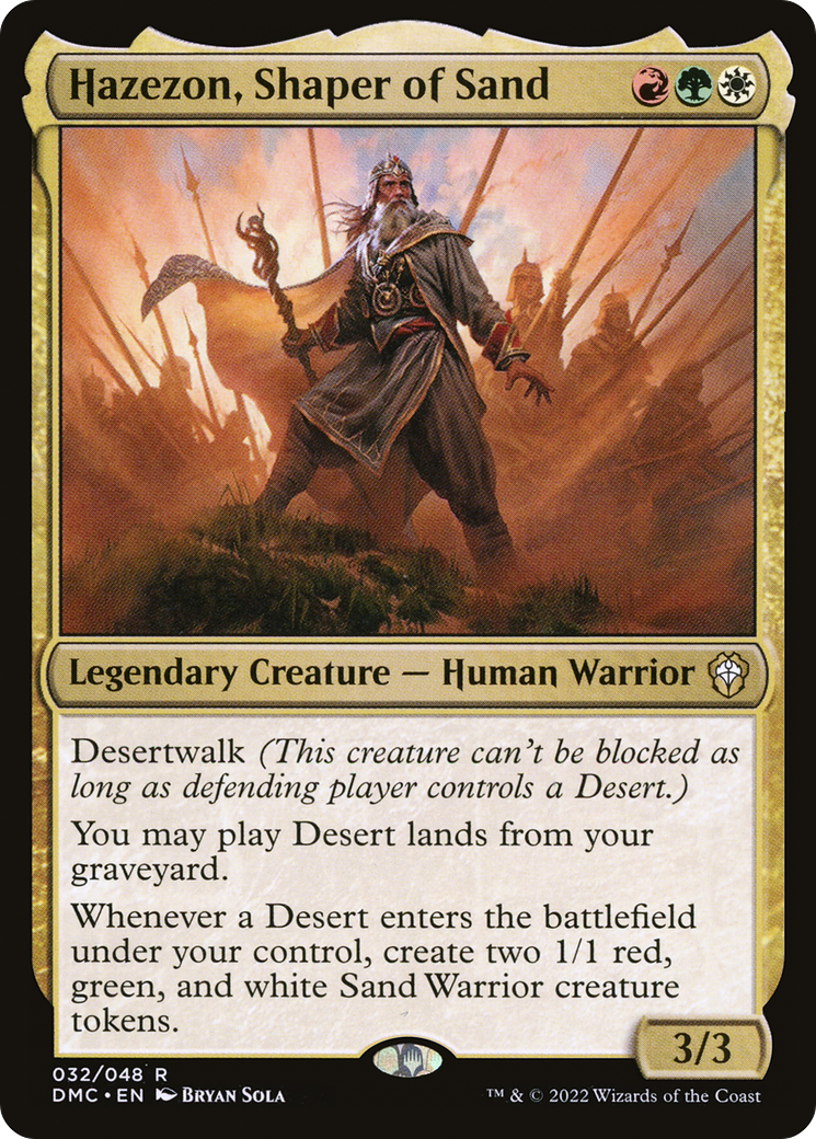 Hazezon, Shaper of Sand (DMC-032) (Foil)