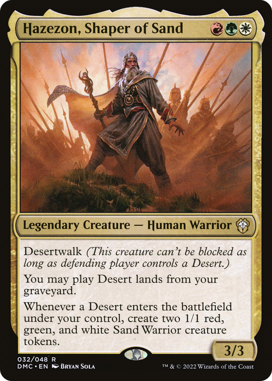 Hazezon, Shaper of Sand (DMC-032) (Foil)