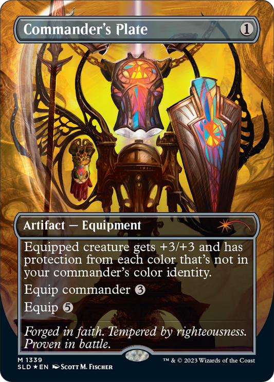 Commander's Plate (SLD-1339) (Borderless) (Foil)