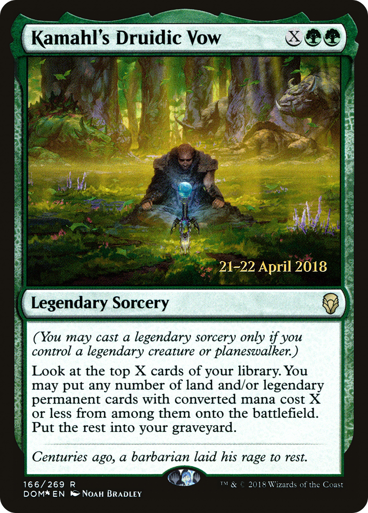 Kamahl's Druidic Vow (PRE-166S) (Foil)