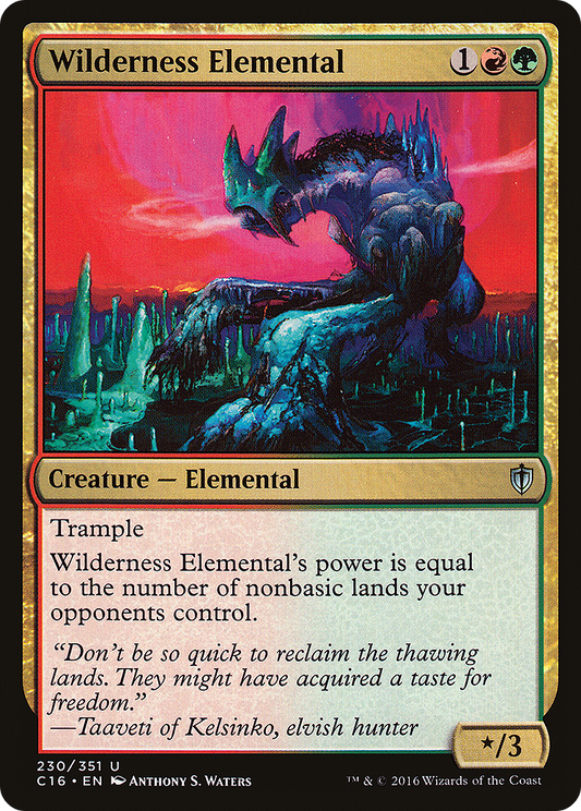 Wilderness Elemental (C16-230)
