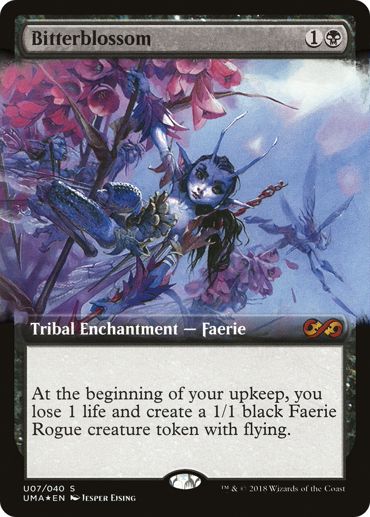 Bitterblossom (UMA:BT-0U7) (Extended Art) (Foil)