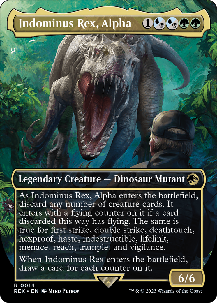 Indominus Rex, Alpha (REX-014) (Borderless) (Foil)