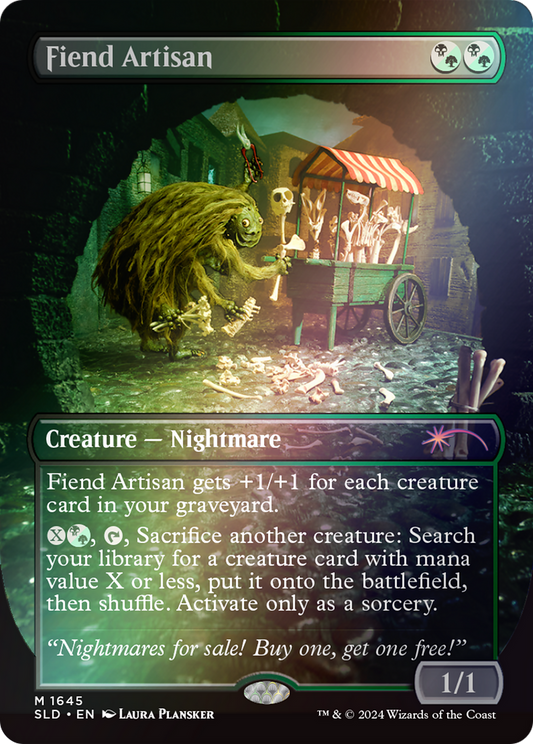 Fiend Artisan (SLD-1645★) (Borderless) (Foil)