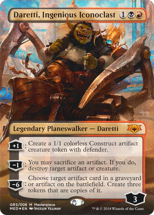 Daretti, Ingenious Iconoclast (MED-GR3) (Borderless) (Foil)