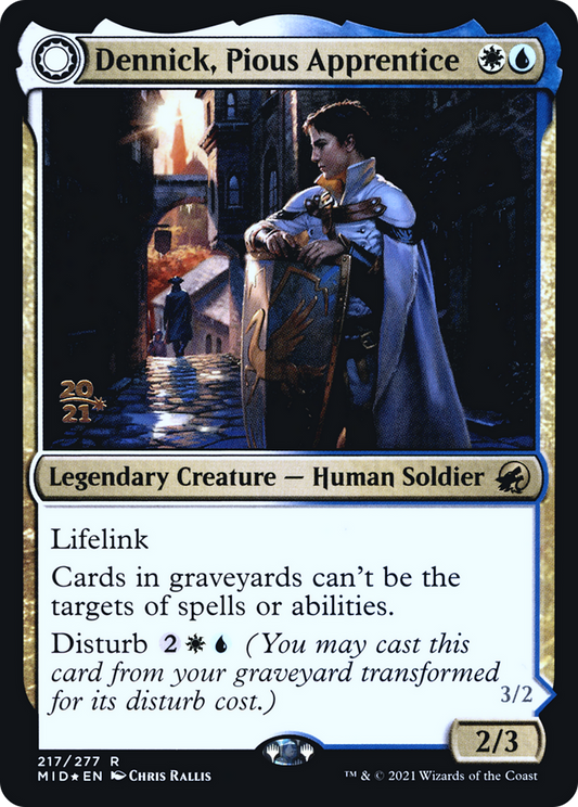 Dennick, Pious Apprentice // Dennick, Pious Apparition (PRE-217S) (Foil)