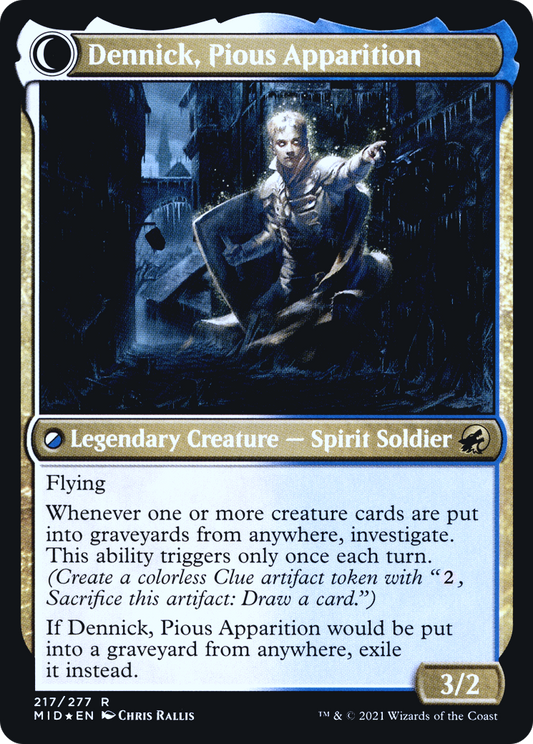 Dennick, Pious Apprentice // Dennick, Pious Apparition (PRE-217S) (Foil)