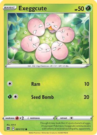 Exeggcute (BRS-001) (Reverse Holofoil)