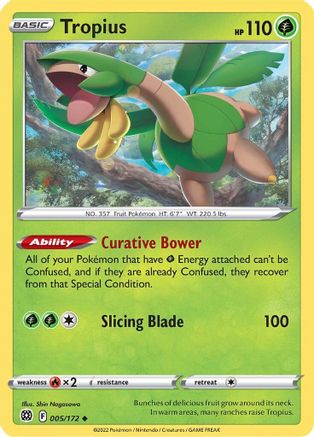 Tropius (BRS-005) (Reverse Holofoil)