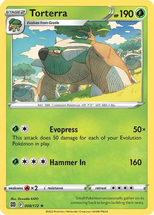 Torterra (BRS-008) (Reverse Holofoil)
