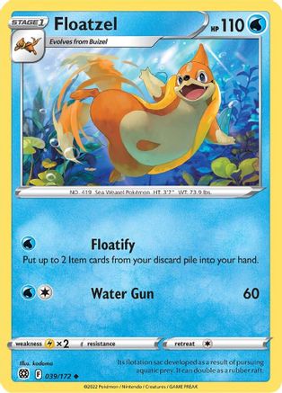 Floatzel (BRS-039) (Reverse Holofoil)