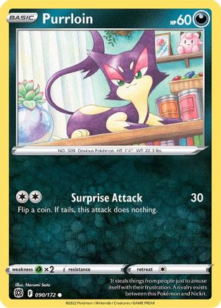 Purrloin (BRS-090) (Reverse Holofoil)