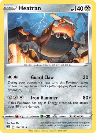 Heatran (BRS-100) (Reverse Holofoil)