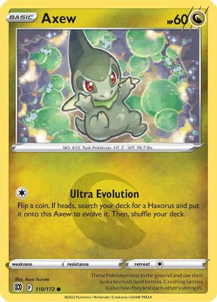 Axew (BRS-110) (Reverse Holofoil)