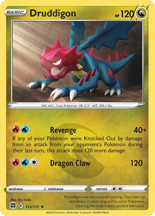 Druddigon (BRS-113) (Reverse Holofoil)