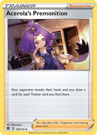 Acerola's Premonition (BRS-129) (Reverse Holofoil)