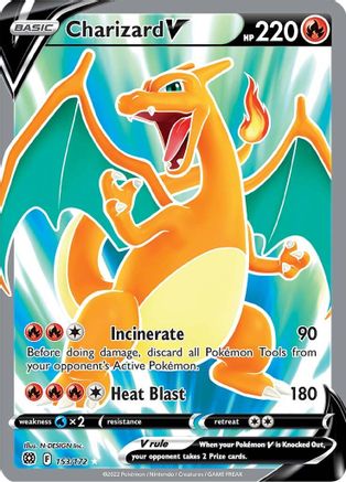 Charizard V (Full Art) (BRS-153) (Holofoil)