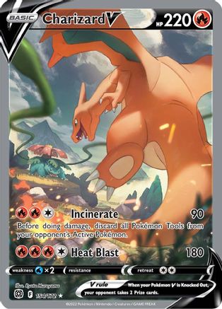 Charizard V (Alternate Full Art) (BRS-154) (Holofoil)