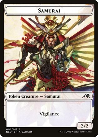 Samurai (003) // Goblin Shaman (008) Double-sided Token (NEO-3 // 8) (Foil)