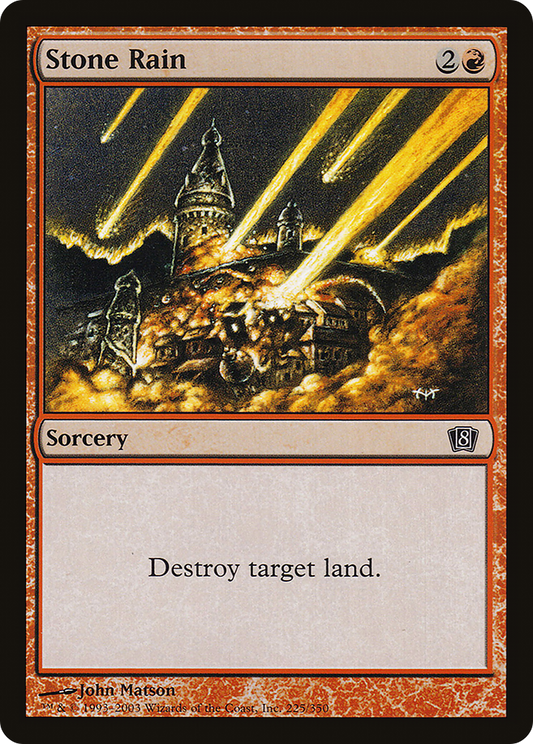 Stone Rain (8ED-225★) (Foil)