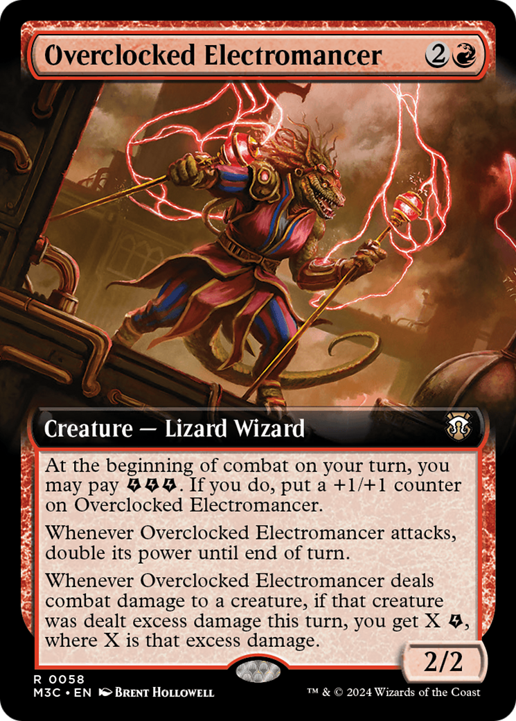 Overclocked Electromancer (M3C-058) (Extended Art)