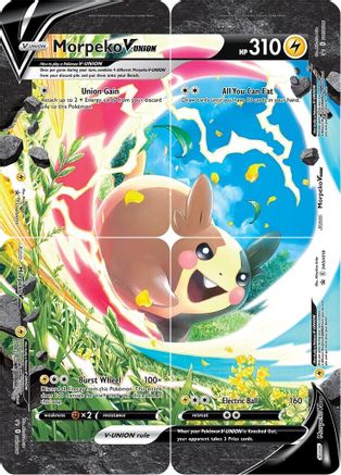 Morpeko V-Union [Set of 4] (SSP-SWSH218) (Holofoil)