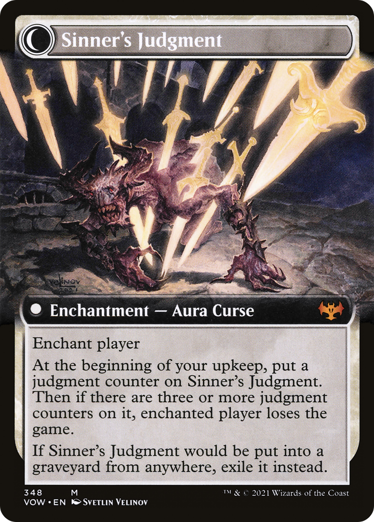 Faithbound Judge // Sinner's Judgment (VOW-348) (Extended Art) (Foil)