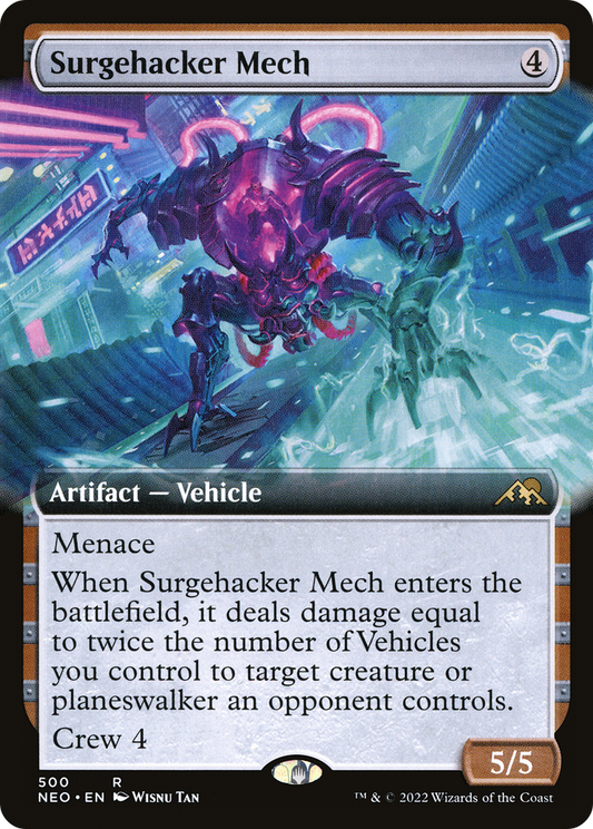 Surgehacker Mech (NEO-500) (Extended Art) (Foil)