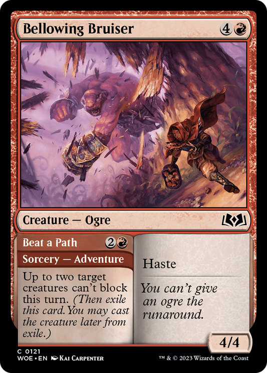 Bellowing Bruiser // Beat a Path (WOE-121) (Foil)