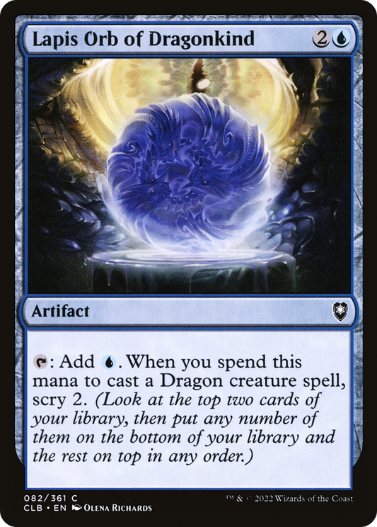 Lapis Orb of Dragonkind (CLB-082) (Foil)