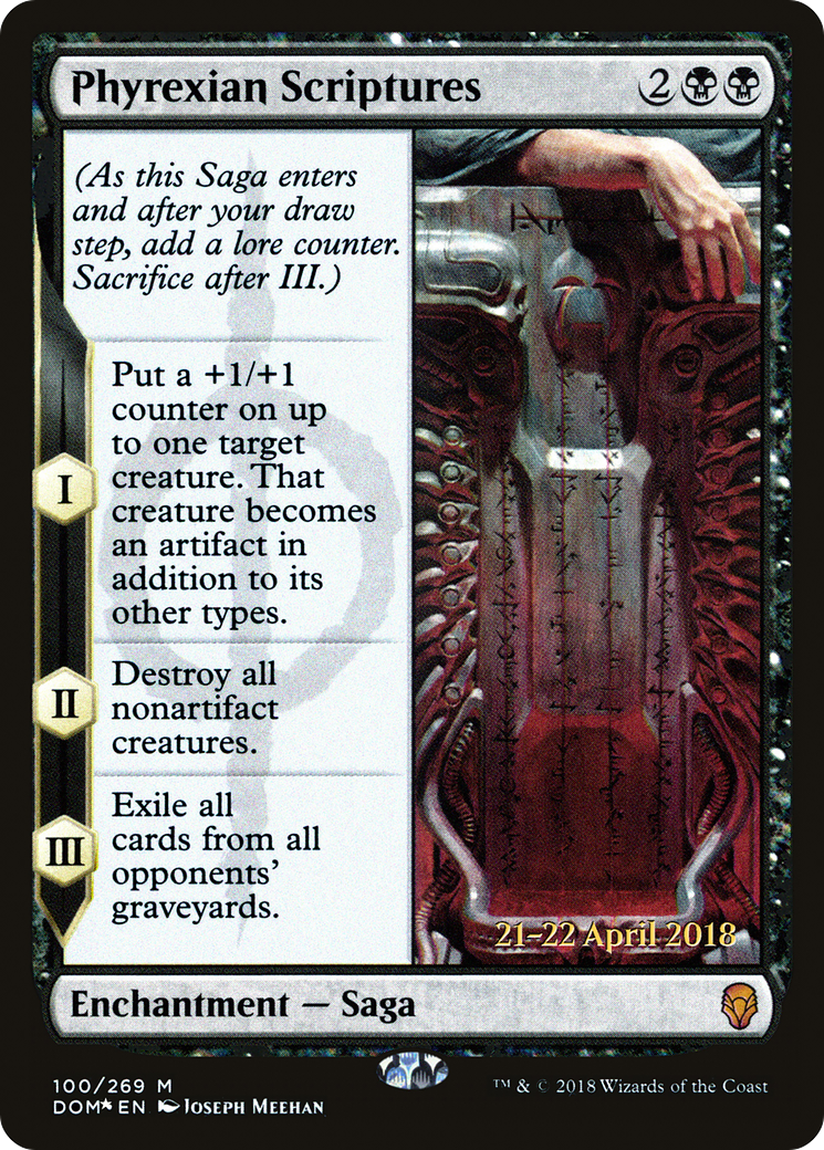 Phyrexian Scriptures (PRE-100S) (Foil)