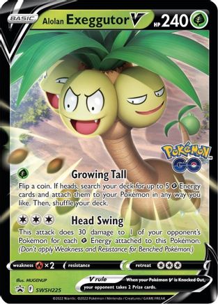 Alolan Exeggutor V (SSP-SWSH225) (Holofoil)