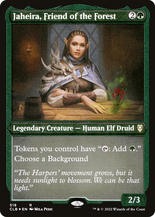 Jaheira, Friend of the Forest (CLB-518) (Etched Foil)
