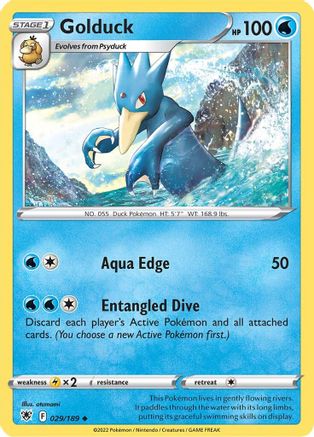 Golduck (ASR-029) (Reverse Holofoil)