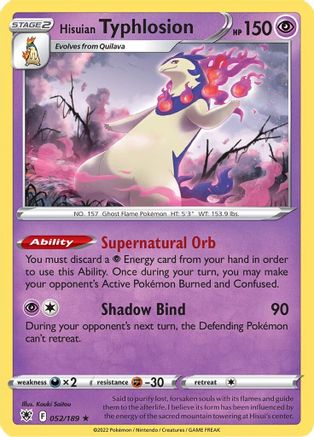 Hisuian Typhlosion (ASR-052) (Holofoil)