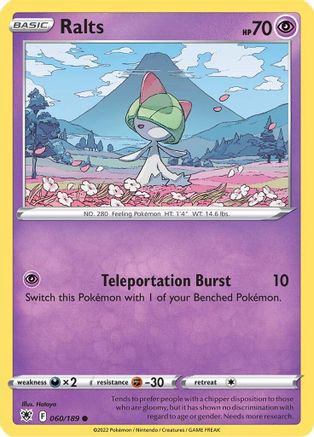 Ralts (ASR-060) (Reverse Holofoil)
