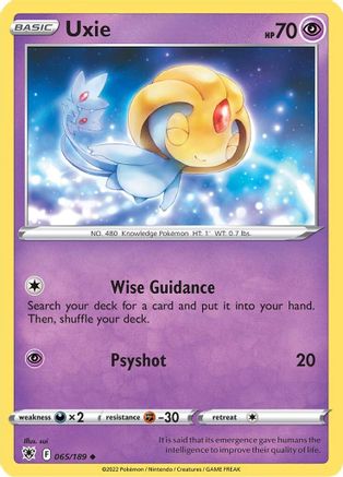Uxie (ASR-065) (Reverse Holofoil)