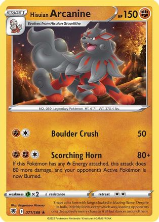 Hisuian Arcanine (ASR-071)