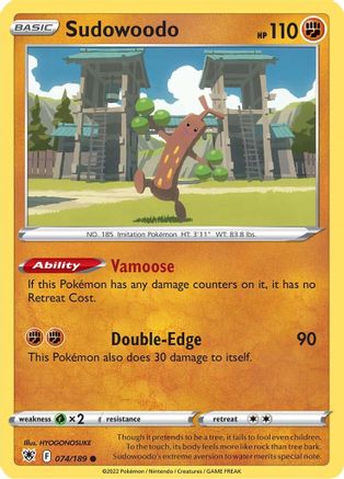 Sudowoodo (ASR-074) (Reverse Holofoil)