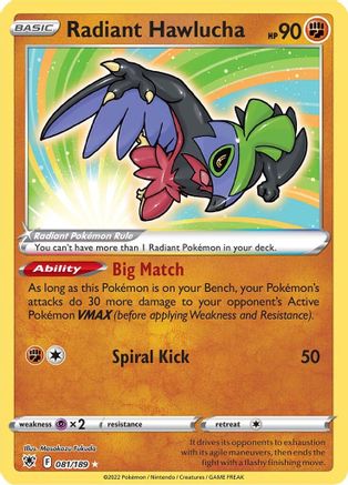 Radiant Hawlucha (ASR-081) (Holofoil)