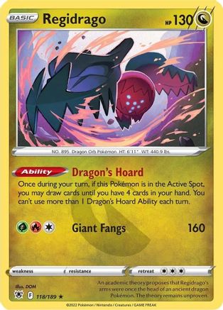 Regidrago (ASR-118) (Reverse Holofoil)