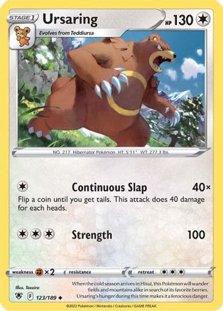 Ursaring (ASR-123) (Reverse Holofoil)