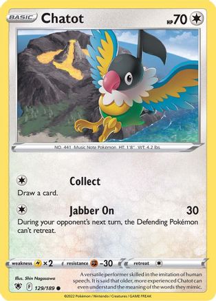 Chatot (ASR-129) (Reverse Holofoil)