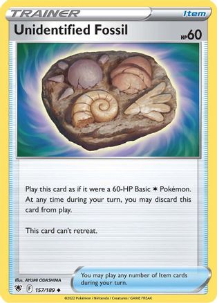 Unidentified Fossil (ASR-157) (Reverse Holofoil)