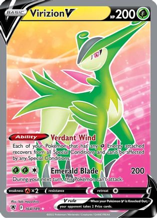 Virizion V (Full Art) (ASR-164) (Holofoil)