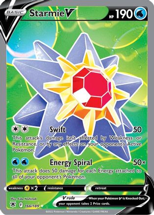 Starmie V (Full Art) (ASR-166) (Holofoil)