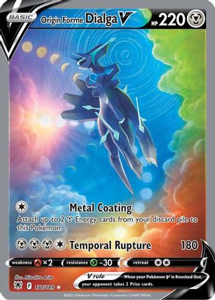 Origin Forme Dialga V (Alternate Full Art) (ASR-177) (Holofoil)