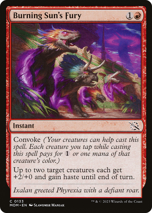 Burning Sun's Fury (MOM-133) (Foil)