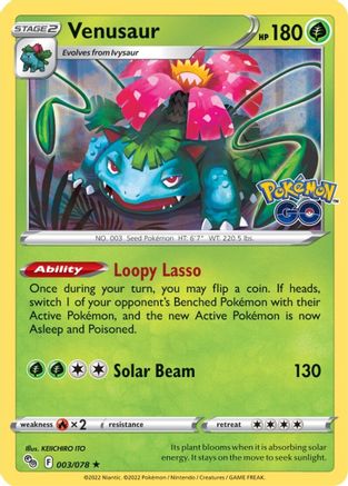 Venusaur (PGO-003) (Holofoil)