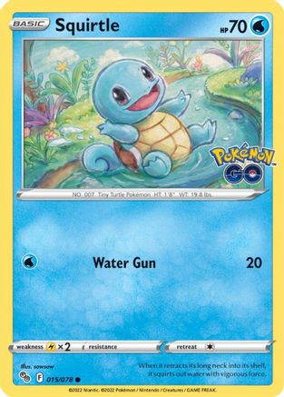 Squirtle (PGO-015) (Reverse Holofoil)